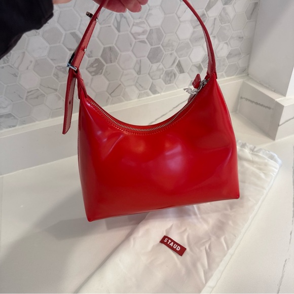 NWT Staud Scotty Bag Tomato Red - Picture 13 of 14